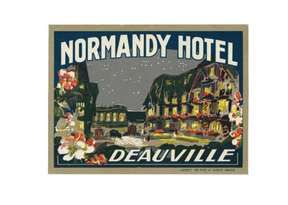 Etiquette Hôtel Normandy deauville