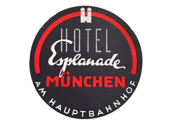 ETIQUETTES A BAGAGES ANCIENNE HOTEL MITROPA BERLIN SCHONEFELD AVIATION