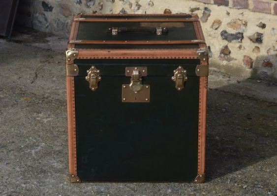 Louis Vuitton orange hat trunk