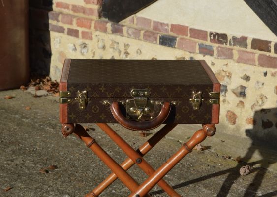 Valigia Louis Vuitton Valise Bisten 60 in tela monogram e losine