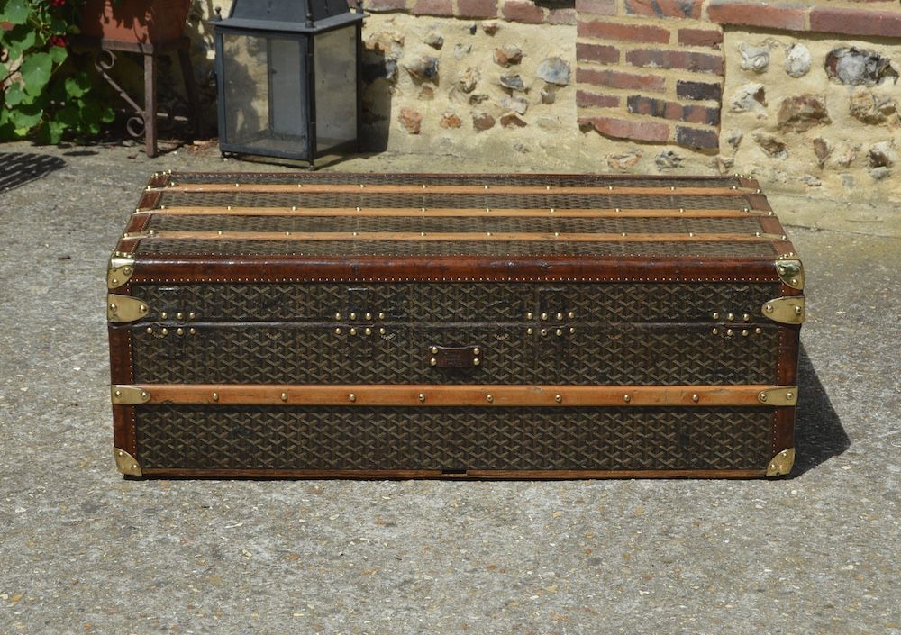 GOYARD cabin trunk in goyardine with original keys, the …