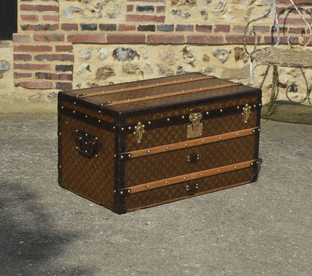 Stenciled Monogram Cabin Steamer Trunk by Louis Vuitton, 1920s