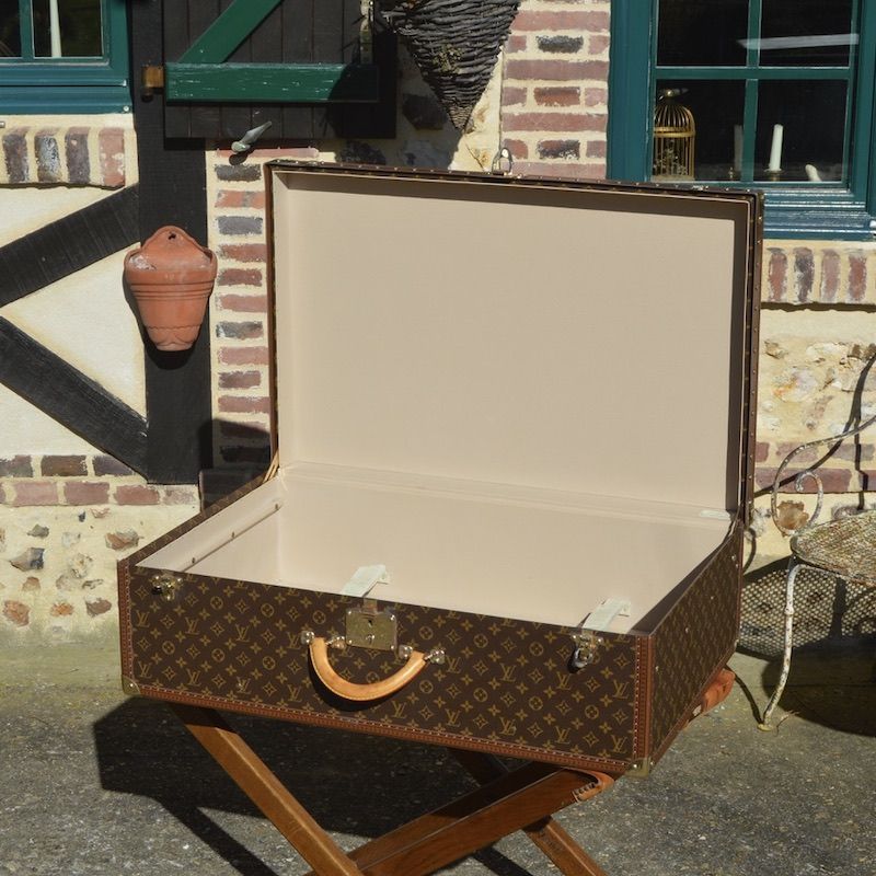 Rare Louis Vuitton Suitcase Alzer Suitcase Shoe Trunk With 8  Compartments-SALE