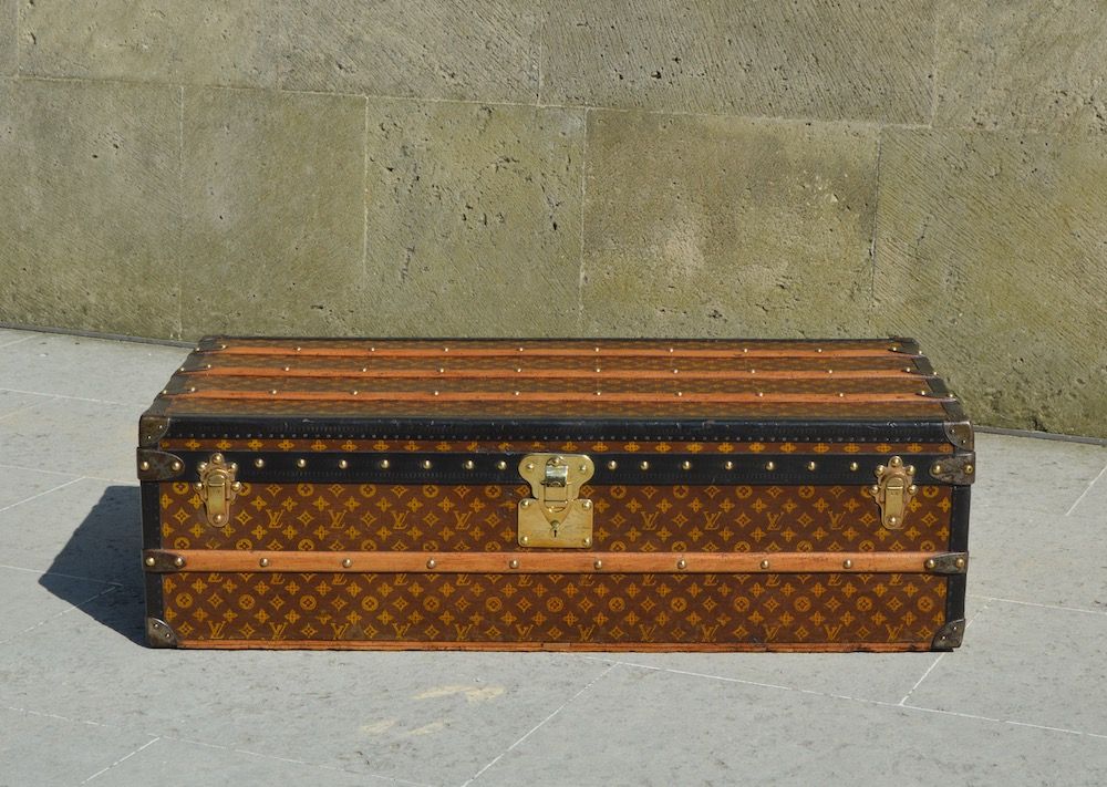 Large-Sized Antique 19th Century Louis Vuitton Steamer Trunk