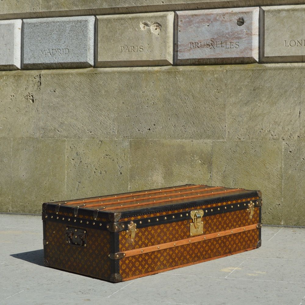 Large-Sized Antique 19th Century Louis Vuitton Steamer Trunk