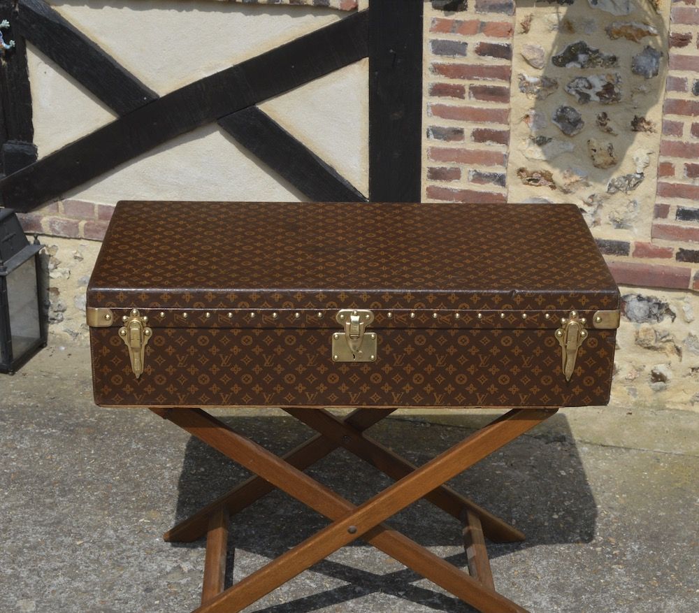 1920s Louis Vuitton Steamer Trunk in Stenciled Monogram -  UK