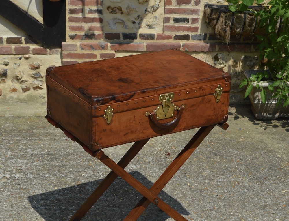 Louis Vuitton leather suitcase Bagage Collection