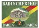 Etiquette Badischerhof Baden Baden
