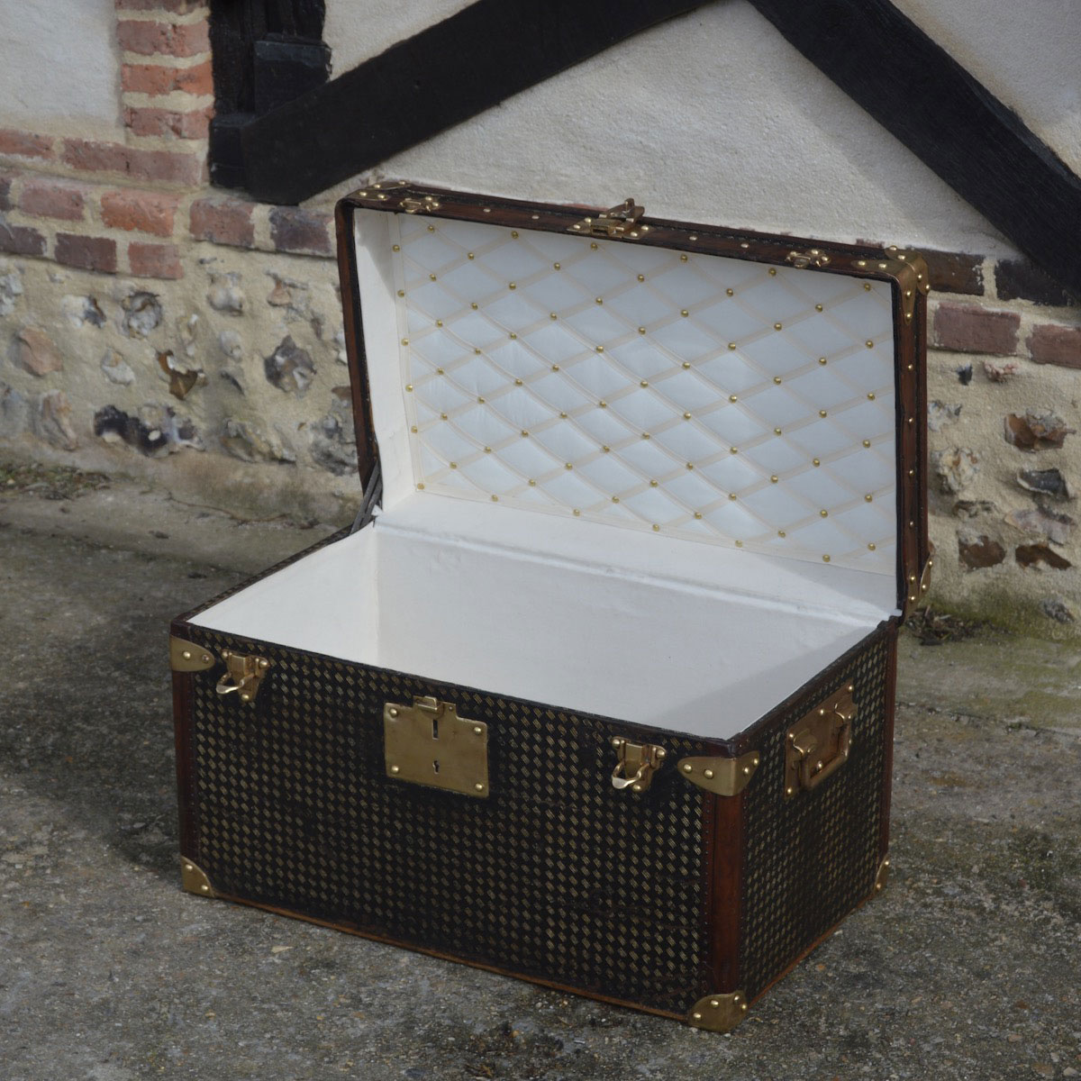 antique travel trunk