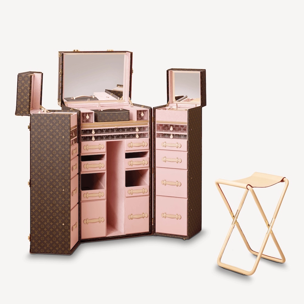 Interior decoration, Louis Vuitton collection trunk - Malle2luxe